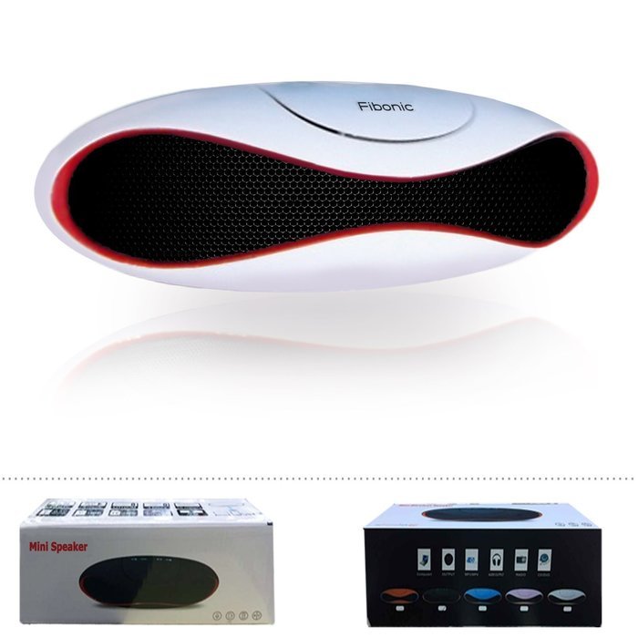 Wireless Bluetooth Speaker USB SD Card Music Player From Fibonic - Best Compact Portable Speakers - Loudest Sound... N24