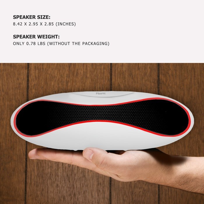 Wireless Bluetooth Speaker USB SD Card Music Player From Fibonic - Best Compact Portable Speakers - Loudest Sound... N25