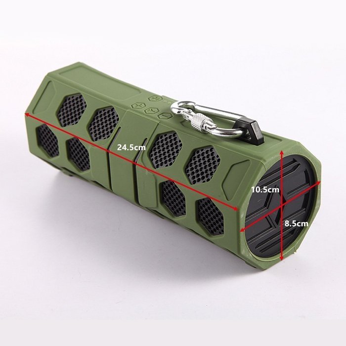 CoolifeOutdoor Waterproof Portable Bluetooth Speaker with 12-Watt Stereo SOS Alarm Outdoor Sports Bluetooth 4.0... N17