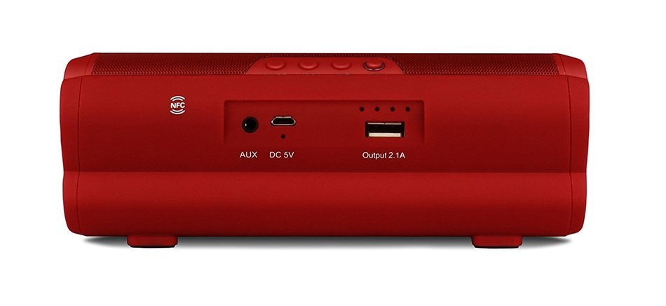 Nixeus ARC 4.0 Ultra-Portable Bluetooth 4.0 Wireless Speaker with aptX, Internal USB Power Bank, Built in Speakerphone... N12