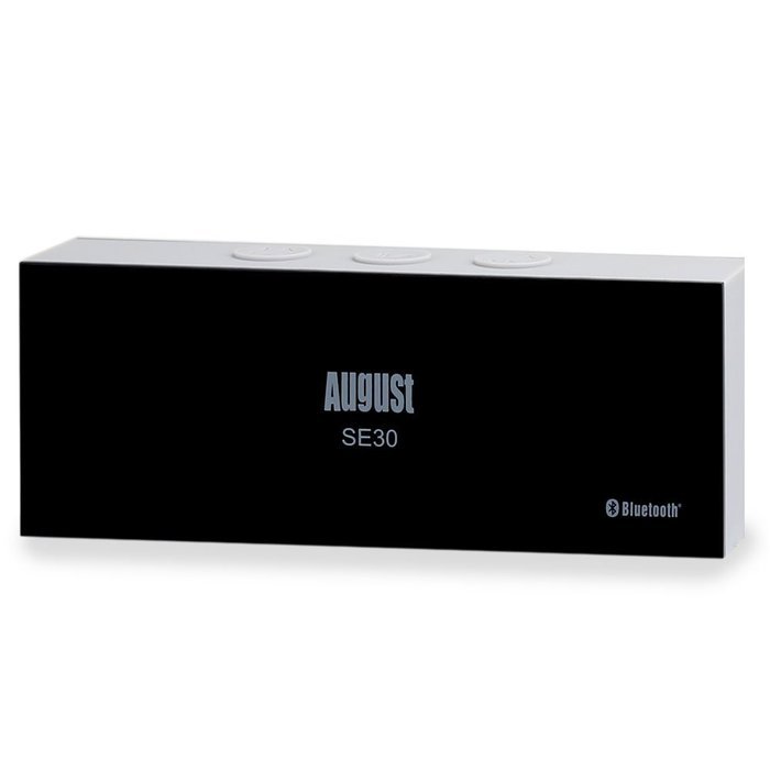 August SE30 Portable Bluetooth Speaker - Compact Wireless SoundBar with 3.5mm in and Rechargeable Battery (Gray... N2