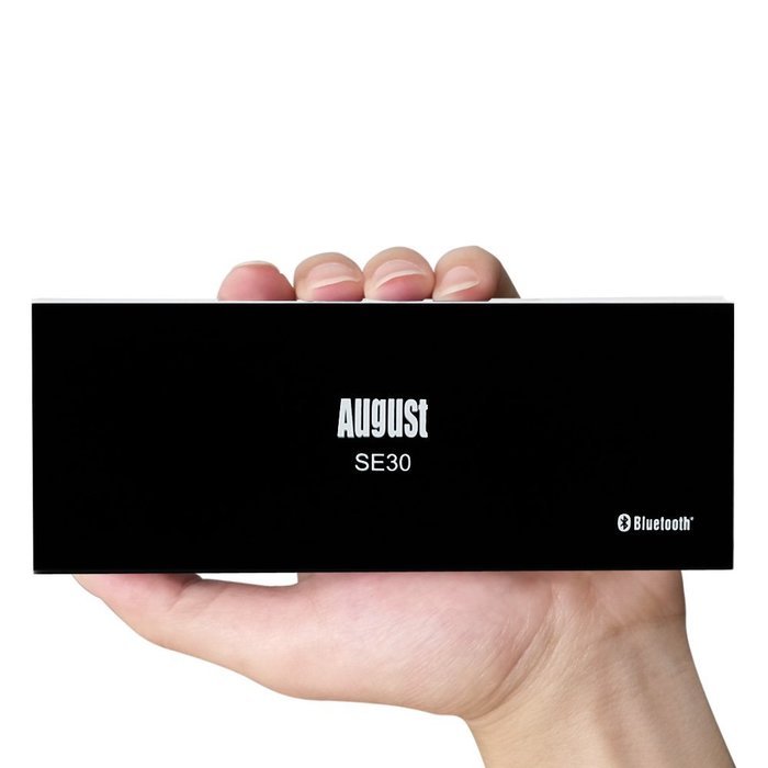 August SE30 Portable Bluetooth Speaker - Compact Wireless SoundBar with 3.5mm in and Rechargeable Battery (Gray... N3