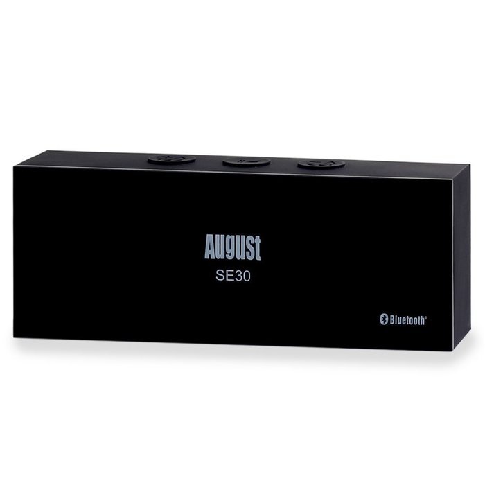 August SE30 Portable Bluetooth Speaker - Compact Wireless SoundBar with 3.5mm in and Rechargeable Battery (Gray... N11