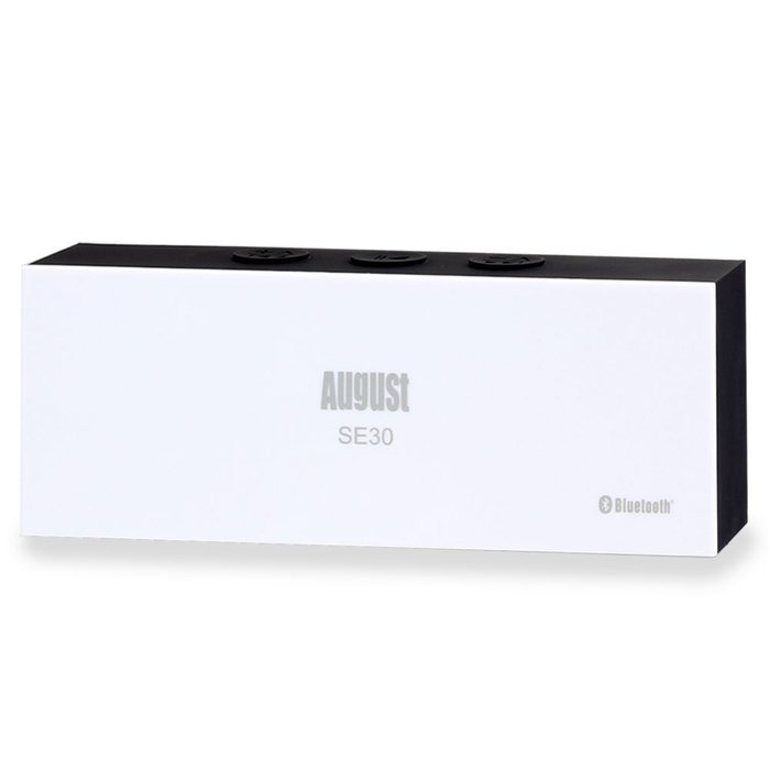 August SE30 Portable Bluetooth Speaker - Compact Wireless SoundBar with 3.5mm in and Rechargeable Battery (Gray... N15