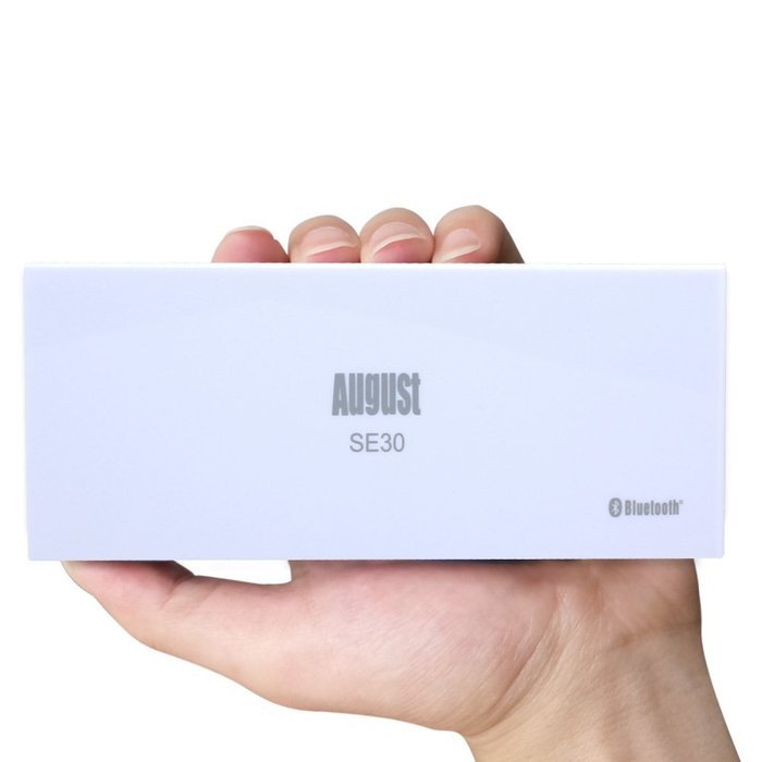 August SE30 Portable Bluetooth Speaker - Compact Wireless SoundBar with 3.5mm in and Rechargeable Battery (Gray... N16