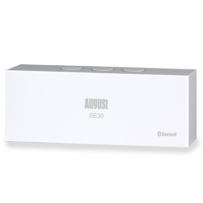 August SE30 Portable Bluetooth Speaker - Compact Wireless SoundBar with 3.5mm in and Rechargeable Battery (Gray... N21