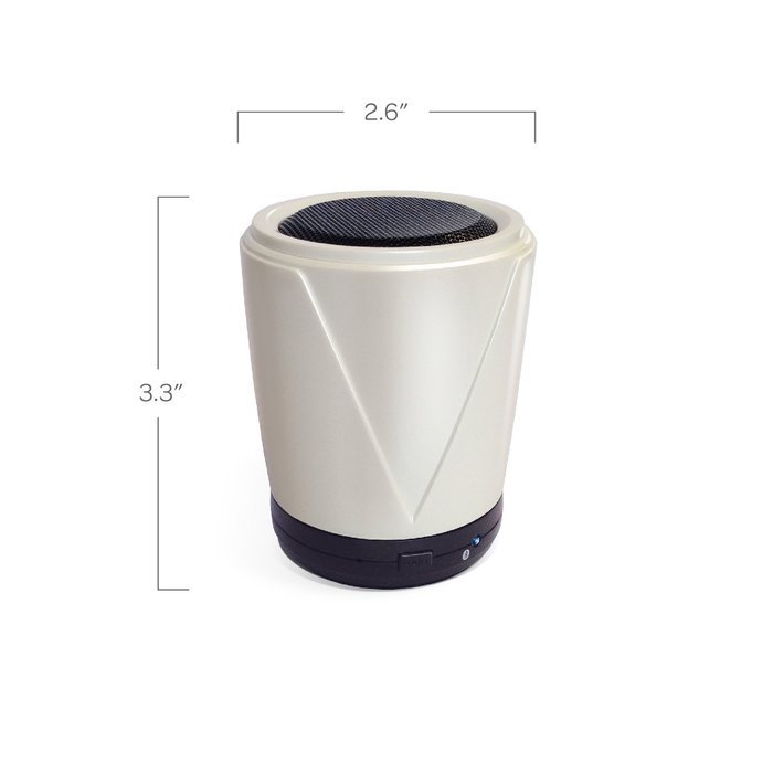 AT&T Hot Joe Portable Wireless Speaker for Smartphones - Retail Packaging - White N4