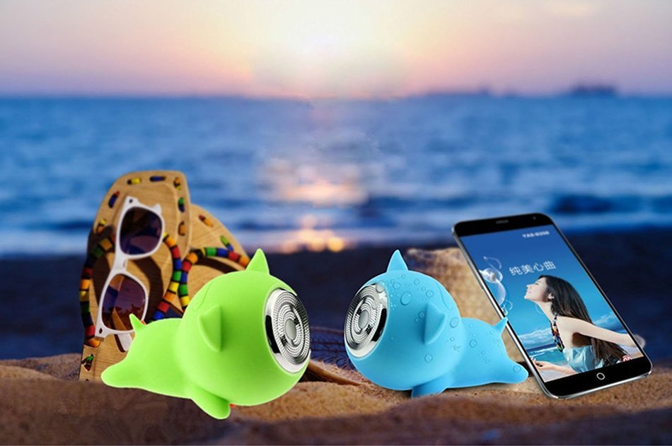 Smileto Mini Pig Outdoor & Shower Waterproof Portable Wireless Bluetooth Speaker With Hands Free Calling, Rechargeable... N7