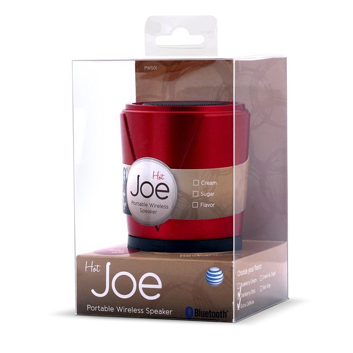 AT&T Hot Joe Portable Wireless Speaker for Smartphones - Retail Packaging - White N15