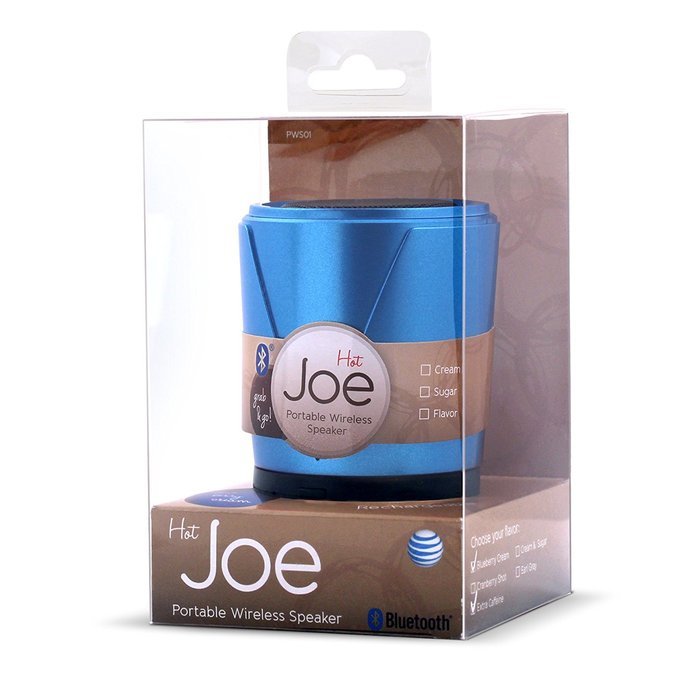 AT&T Hot Joe Portable Wireless Speaker for Smartphones - Retail Packaging - White N20