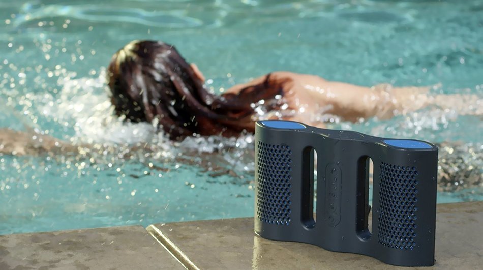 NYNE Aqua IPX7 Rated Waterproof Floating Portable Bluetooth Speaker with Built in Hands free Microphone (Grey... N5