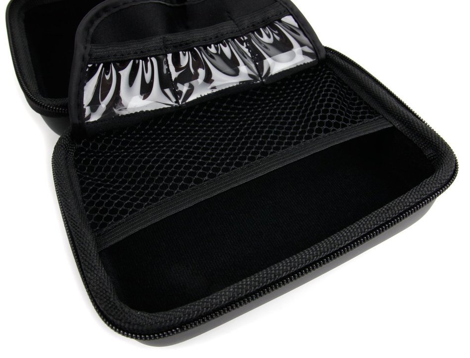 DURAGADGET Premium Quality Black Hard Shell EVA Box Case with Carabiner Clip & Twin Zips for NEW JBL Clip / Clip... N7