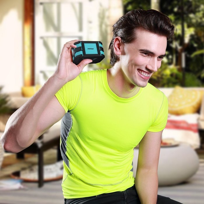 Mpow Portable Bluetooth Speakers Wireless with Extral 1000 mAh Emergency Power Bank for Outdoor or Shower N14