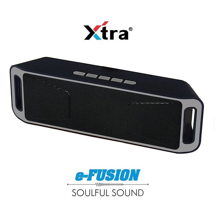 XTRA e-FUSION Wireless 4.1 Bluetooth Speaker Portable Stereo FM Radio, High-Def Crystal Sound, Upto 128GB Micro... N7
