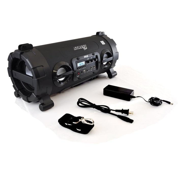 Pyle - Wireless Portable Bluetooth Boom Box Speaker,Built-in Rechargeable Battery, MP3/USB/SD, FM Radio, DJ Party...