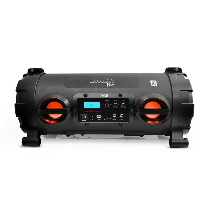 Pyle - Wireless Portable Bluetooth Boom Box Speaker,Built-in Rechargeable Battery, MP3/USB/SD, FM Radio, DJ Party... N2