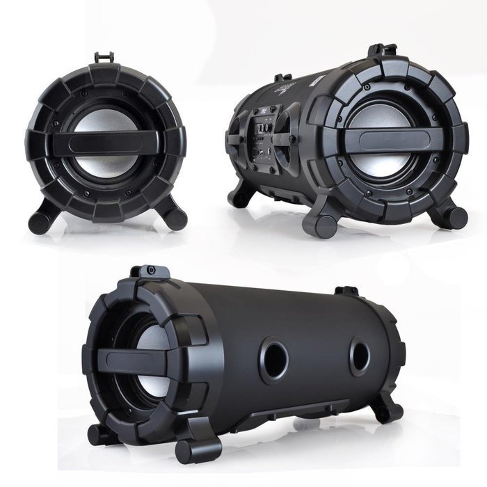 Pyle - Wireless Portable Bluetooth Boom Box Speaker,Built-in Rechargeable Battery, MP3/USB/SD, FM Radio, DJ Party... N3
