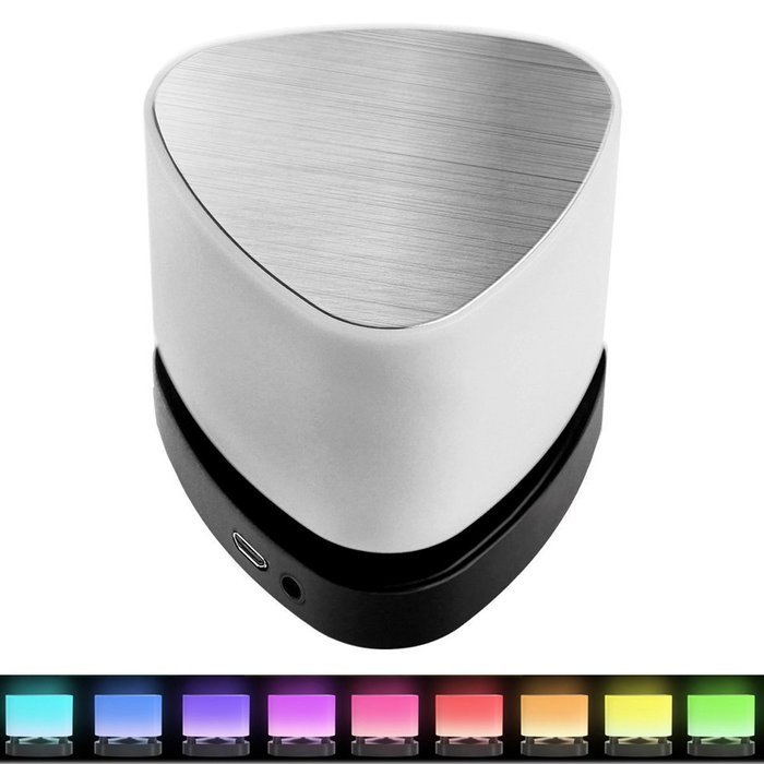 Wireless Bluetooth Portable Mini LED Color Changing Speaker, APP Light Control, 16 Million Colors and Hands Free...