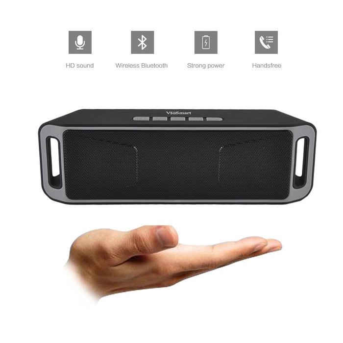 VtoSmart Stereo Waterproof Outdoor Portable Bluetooth Wireless Speaker,Louder Dual-Driver and Built-in Microphone... N10