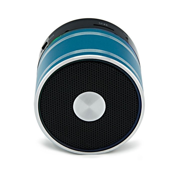 Turcom TS-451 Mini Blue Wireless Bluetooth Speaker 360 Degree Sound Enhanced Bass Hands Free 5 Hour Playtime Audio... N2