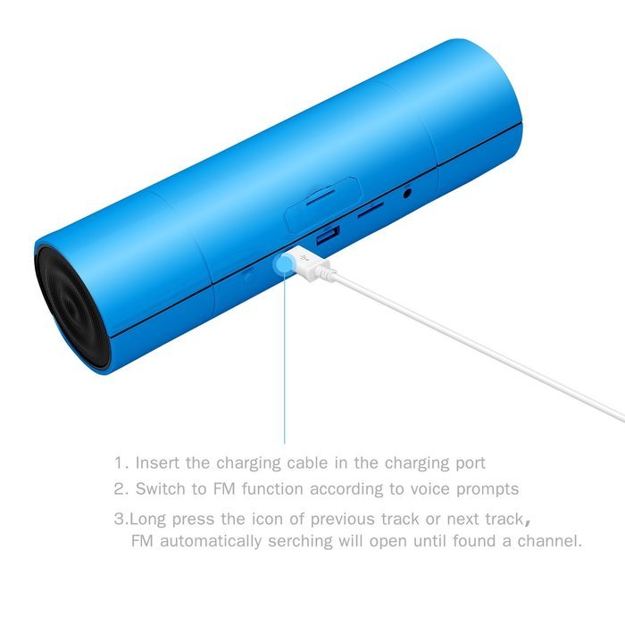 Bluetooth speakers Bekhic 3D-Tumbler NFC Portable Wireless Speaker Stereo With Mic N7