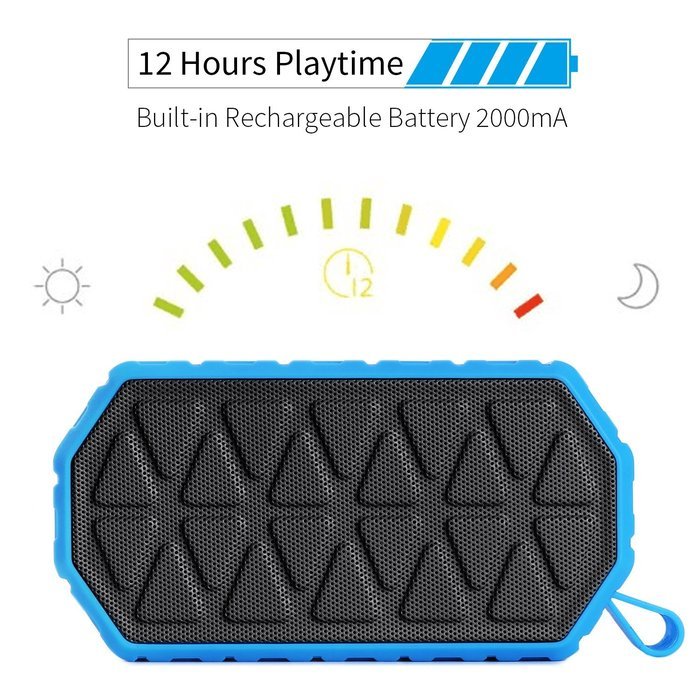 Bluetooth Speaker, SAVFY Portable Wireless Bluetooth Speakers with 6W Enhanced Bass , Water Resistant, Perfect... N12