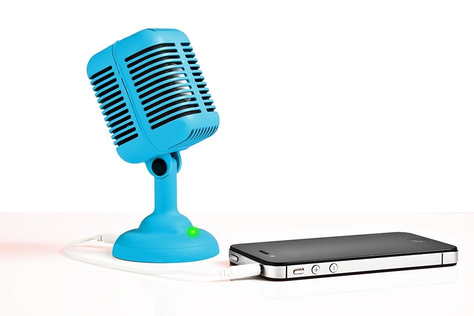 Spinning Hat Mic Speaker, Blue N2