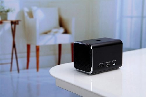YUMQUA MD05B Portable Mini Speaker FM radio Computer Speakers TF Card/USB Flash MP4 Speaker Black N3