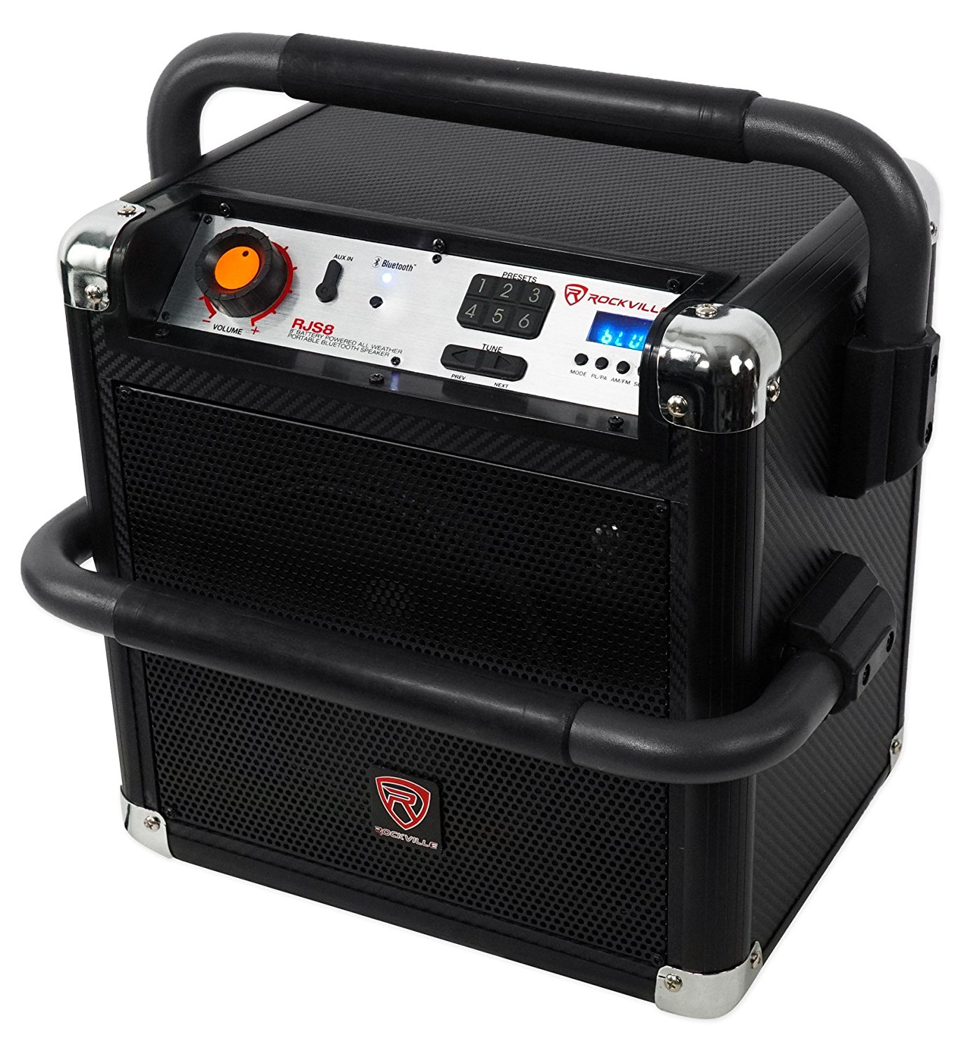 Rockville RJS8 8" Portable Rechargable Home Theatre Bluetooth Speaker