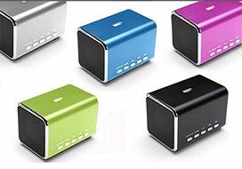 YUMQUA MD05B Portable Mini Speaker FM radio Computer Speakers TF Card/USB Flash MP4 Speaker Black N8