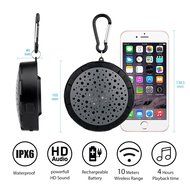 SoundSOUL Splashproof Shower Speaker Bluetooth Wireless Portable Waterproof Speaker(IPX6 Waterproof,Built-In Mic... N4