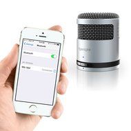 iGadgitz Al Series: 'Mic Idol' Portable Wireless Stereo Bluetooth Brushed Aluminium Travel Speaker (3W Power with... N3