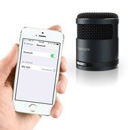 iGadgitz Al Series: 'Mic Idol' Portable Wireless Stereo Bluetooth Brushed Aluminium Travel Speaker (3W Power with... N9