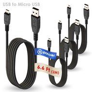 T-Power 4 x pcs ( 6.6 ft Long ) Micro-USB to USB Cable for Logitech UE Mobile Boombox /JBL Charge, JBL Micro Portable...