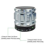 Bluetooth Speaker, SQDeal Mini Bluetooth Metal Speakers Portable Super Bass with Microphone / TF Play / FM Radio... N3