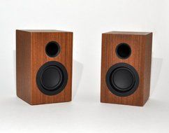 Altaz AZWB100BTS Micro-Fi Bluetooth Stereo Speaker (Natural Brown Wood) N5