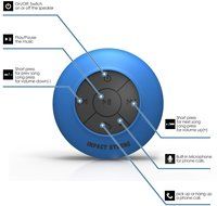 Shower Speaker : ImpactStrong Water Resistant Wireless Hands-Free Speaker with Suction Cup and [Built-in Microphone... N2