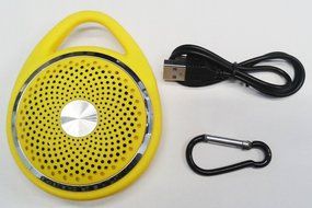 NSK Outdoor Portable Hanging Wireless Bluetooth Speaker Support TF Card (Yellow) N3