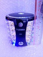 Soundmae&reg; T-2096A Bluetooth luminous TF card mini speaker stereo subwoofer color lights handsfree style Bluetooth... N4