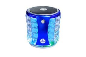 Soundmae&reg; T-2096A Bluetooth luminous TF card mini speaker stereo subwoofer color lights handsfree style Bluetooth... N5