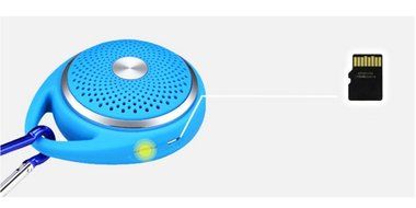 NSK Outdoor Portable Hanging Wireless Bluetooth Speaker Support TF Card (Yellow) N14