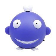 3.5MM Audio Shark Shape TF Card Slot Speaker For iPhone Smartphone Color Blue