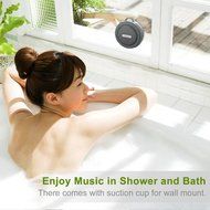 TecBillion Wireless Bluetooth 3.0 Outdoor &amp; Shower Speaker, Waterproof/3W Speaker/Suction Cup/Mic/Hands-Free Speakerphone... N10