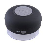 HMILY Black Color Portable Wireless Bluetooth Waterproof Shower Speaker Hands-free Speakerphone For IPhone4/4s...