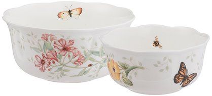 Lenox Butterfly Meadow Round Covered Casserole, 2 piece N14