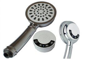 GTV G-BMS-3H Handheld Music Shower Head with Wireless Bluetooth Speaker, Hose and Mounting Bracket