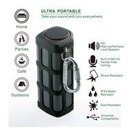 Hapyia Portable Wireless Bluetooth Speaker Outdoor with 7000mAh Power Bank Black N2