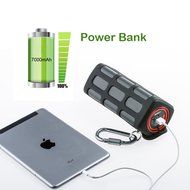 Hapyia Portable Wireless Bluetooth Speaker Outdoor with 7000mAh Power Bank Black N4