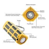 Hapyia Portable Wireless Bluetooth Speaker Outdoor with 7000mAh Power Bank Black N13