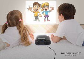OEM K1 LED LCD (QVGA) Mini Video Projector - International Version - Blue (FP3224K1B-IV) N26